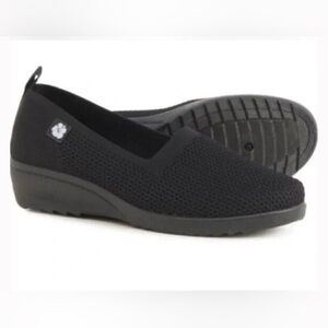 NEW Tommy Bahama Comfort Knit Slip On Shoes Black Fabric, 9